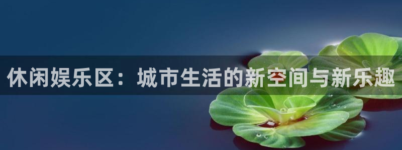 蓝狮娱乐官网在线登录：休闲娱乐区：城市生活的新空间与新乐趣